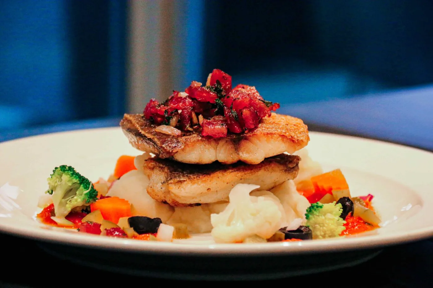 Pan-fried barramundi at Petite Menu